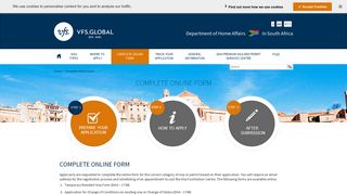 DHA Visa Information - South Africa -Complete Online ... - VFS Global