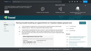 uk - Having trouble booking an appointment on Visa4uk (dates ...