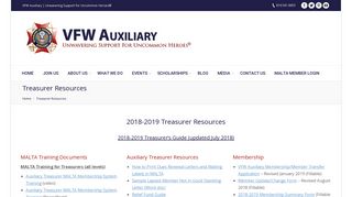 Treasurer Resources - VFW Auxiliary National Organization