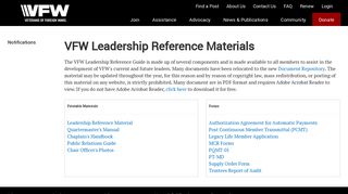 VFW Online Membership System