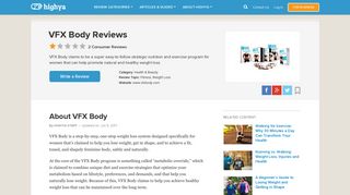 VFX Body Reviews - Best Weight Loss for Women? - HighYa