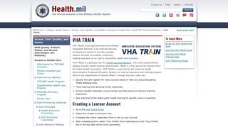 VHA TRAIN | Health.mil