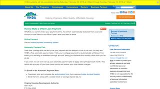 How to Make a VHDA Loan Payment - VHDA