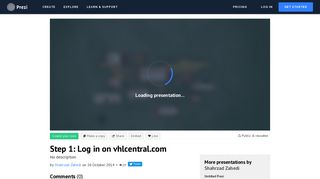 Step 1: Log in on vhlcentral.com by Shahrzad Zahedi on Prezi