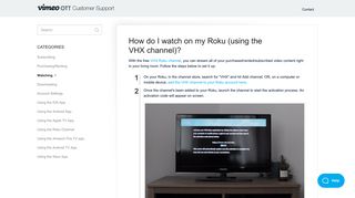 How do I watch on my Roku (using the VHX channel)? - Vimeo OTT ...