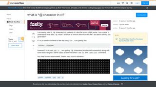 what is ^@ character in vi? - Stack Overflow