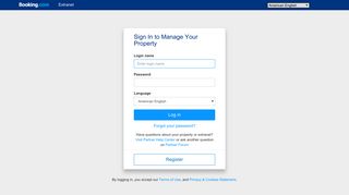 Sign In to Manage Your Property - Booking.com Extranet