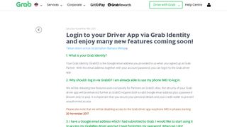 Login to your Driver App via Grab Identity and enjoy many new ...