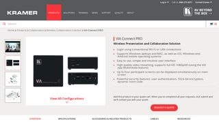 VIA Connect PRO - Kramer Electronics