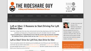 Sign-Up Bonus - The Rideshare Guy