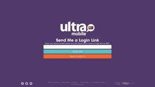 Login SMS Link - Ultra Mobile