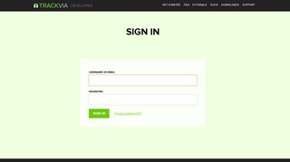 Sign in - Trackvia API