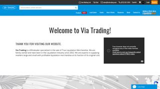 Who We Are - Via Trading, a Wholesale Closeouts Solution