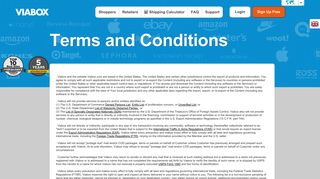 Terms and Conditions - Viabox