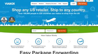 Viabox | Leader in Package Forwarding | Free USA ... - 2600 Index