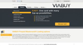 Easy loading options | VIABUY Prepaid Mastercard - VIABUY.com