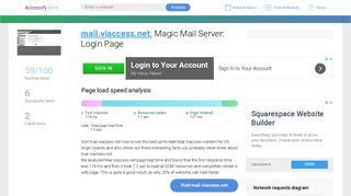 Access mail.viaccess.net. Magic Mail Server: Login Page