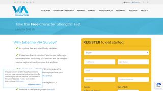 Take The Free VIA Survey - VIA Character Strengths