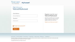 MyAccount | Sign In - ViaCord