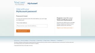 MyAccount | Forgotten Password - ViaCord