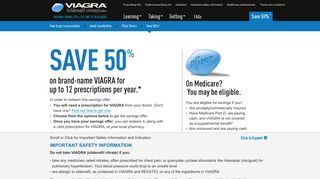 VIAGRA® (sildenafil citrate) Savings Offer | Safety Info