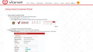 Using Vianet Customer Portal | Vianet Communications Pvt. Ltd.