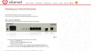 Checking your Internet Connection | Vianet Communications Pvt. Ltd.