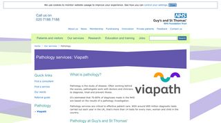 Pathology services: Viapath