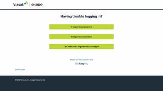 Having trouble logging in? - Viasat Account Management: Login