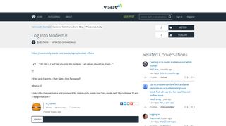 Log Into Modem?! | Viasat Internet Community