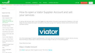 How to open a Viator Supplier Account and sell your services - Turitop