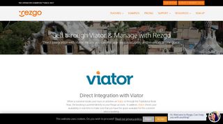 Sell your tours with Viator and Manage bookings with Rezgo