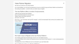 Viator Partner Migration