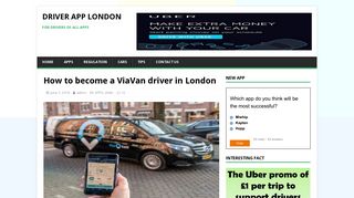 How to become a ViaVan driver in London – - Driver App London