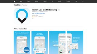ViaVan: Low-Cost Ridesharing on the App Store - iTunes - Apple