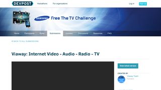 Viaway: Internet Video - Audio - Radio - TV | Samsung Free the TV ...