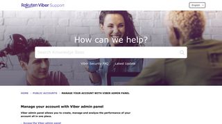 Viber | Manage your account with Viber admin pan...