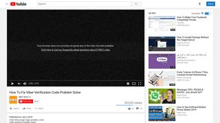 How To Fix Viber Verification Code Problem Solve - YouTube