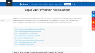 Top 8 Viber Problems and Solutions- dr.fone