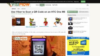Use Viber to Scan a QR Code on an HTC One M8 - VisiHow