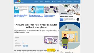 Activate Viber for PC on your computer without your phone