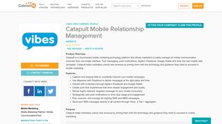 Catapult Mobile Relationship Management | Vibes | CabinetM