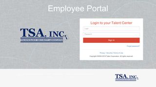 Login to your Talent Center - Taleo