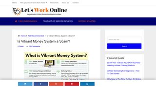 Is Vibrant Money System a Scam? Get the answers in my review.