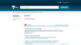 Tenders | Victorian Government