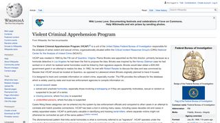 Violent Criminal Apprehension Program - Wikipedia