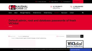 Default admin, root and database passwords of fresh VICIdial ...