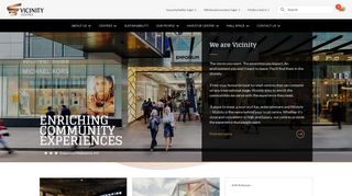 Vicinity Centres, Home Page