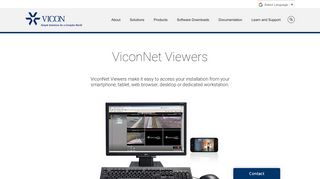 ViconNet Viewers for Our Video Management Solution | Vicon