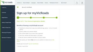 Sign up for myVicRoads : VicRoads